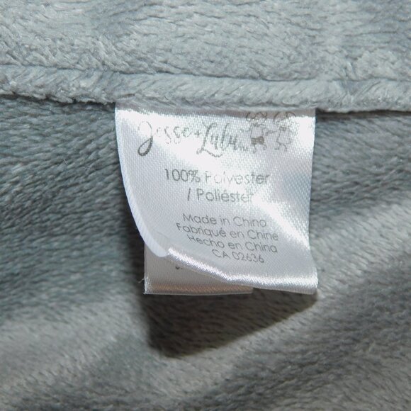 Jesse & Lulu White Gray Yellow Moon Stars Plush Security Blanket Baby Lovey Nunu - Picture 3 of 5